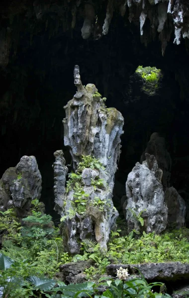 Archaeological remains on Rurutu c Tahiti Tourisme