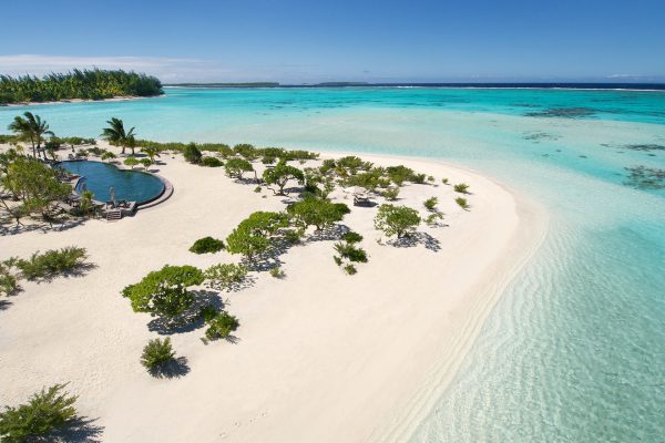 Swimming pool at The brando on the private island of Tetiaroa c Tahiti Tourisme