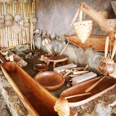 Ancient tools on display at the Ua Huka Museum © Tahiti Tourisme